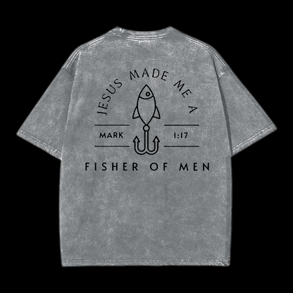 Fisher of Men Washed T-Shirt