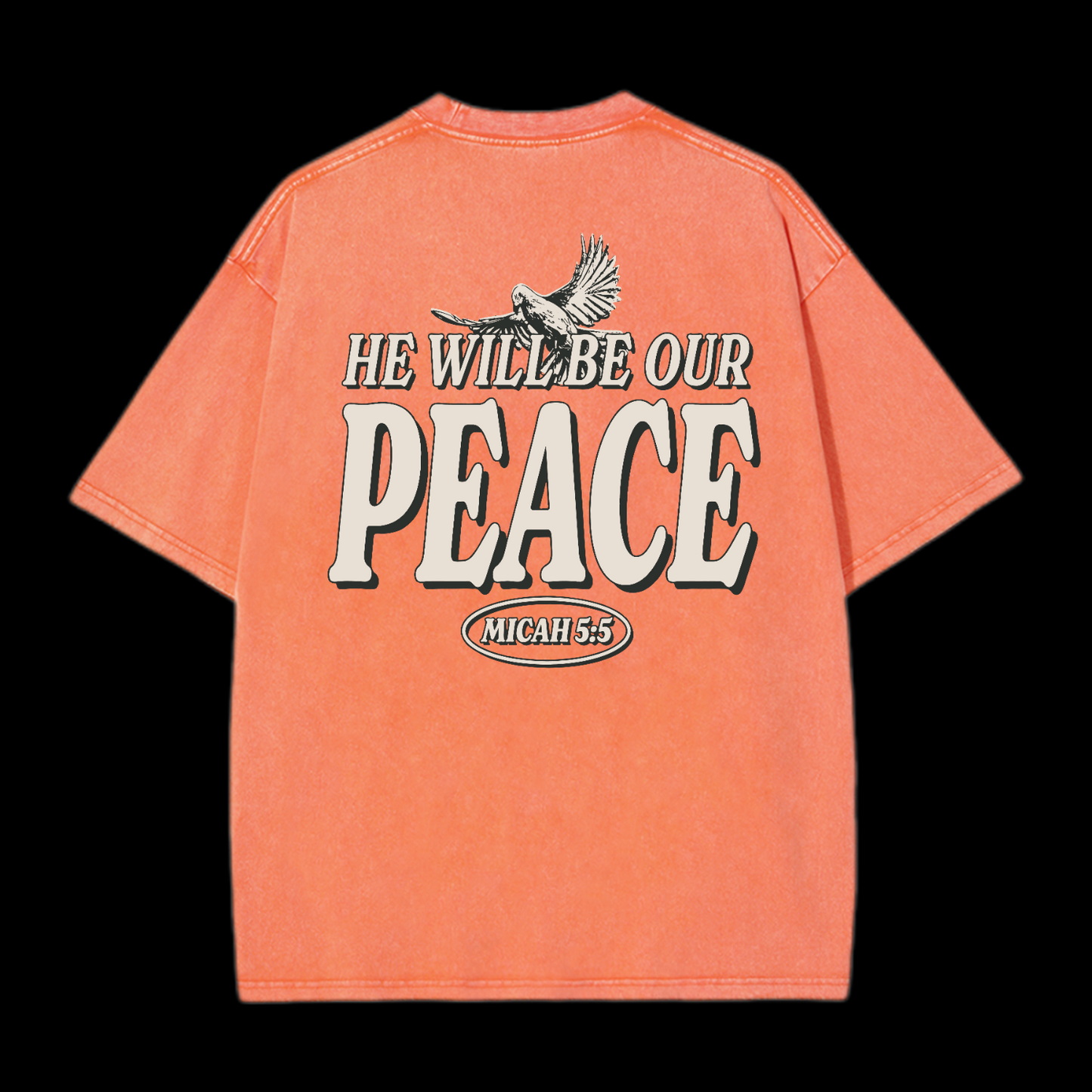 He Will  Be Our Peace Washed T-Shirt
