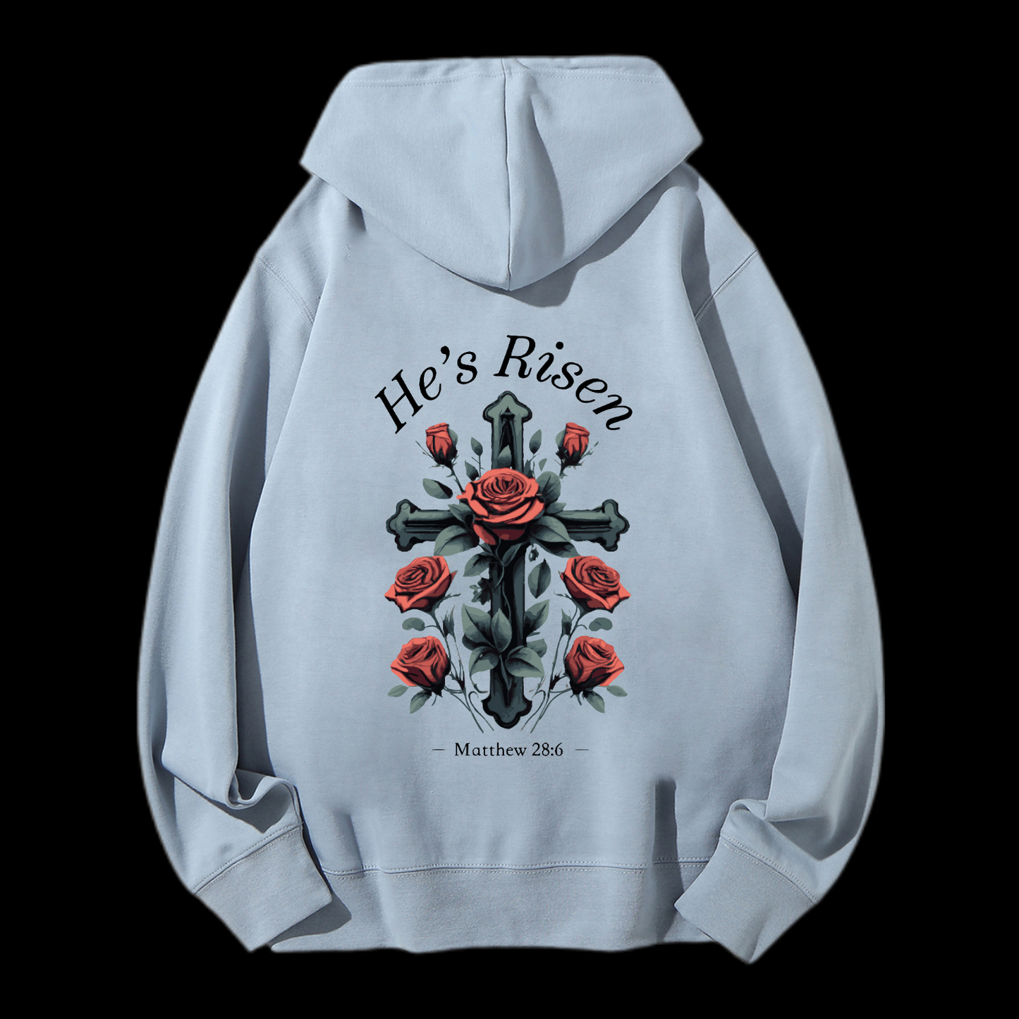 He's Risen Drawstring Hoodie