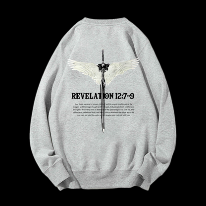 Revelation 12:7-9 Crewneck Sweatshirt