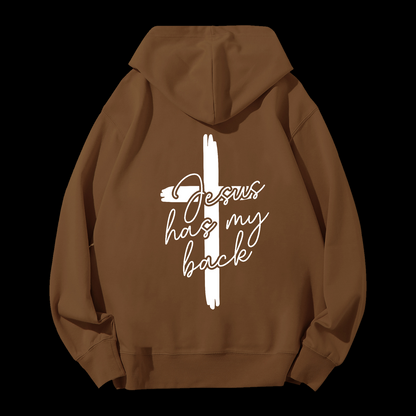 Jesus Has My Bacle Drawstring Hoodie