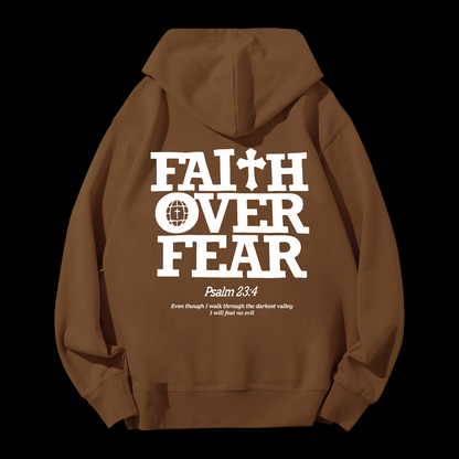 Faith Over Fear Drawstring Hoodie