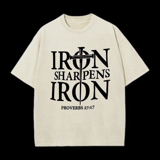 Iron Sharpens Iron Washed T-Shirt