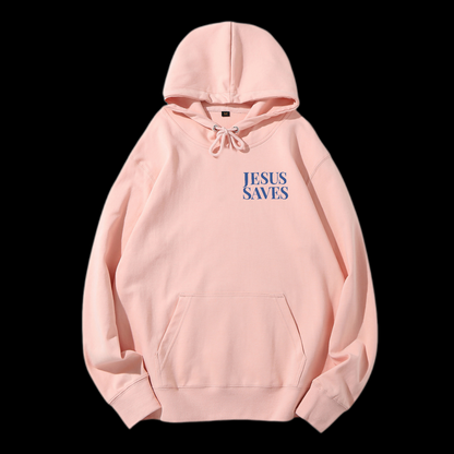 Jesus Saves Drawstring Hoodie
