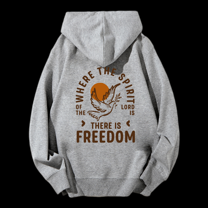 There Is Freedom Drawstring Hoodie