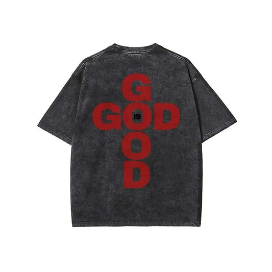 God Is Good Unisex Washed T-Shirt