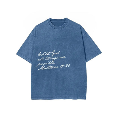 Matthew 1926 Unisex Washed T-Shirt