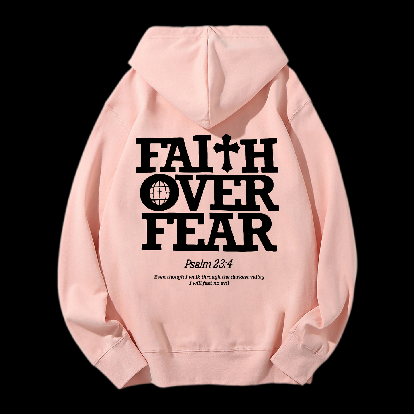 Faith Over Fear Drawstring Hoodie