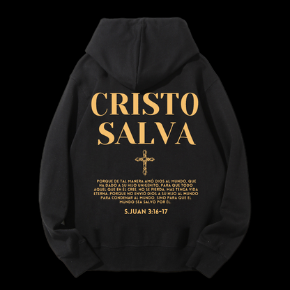Cristo Salva Drawstring Hoodie