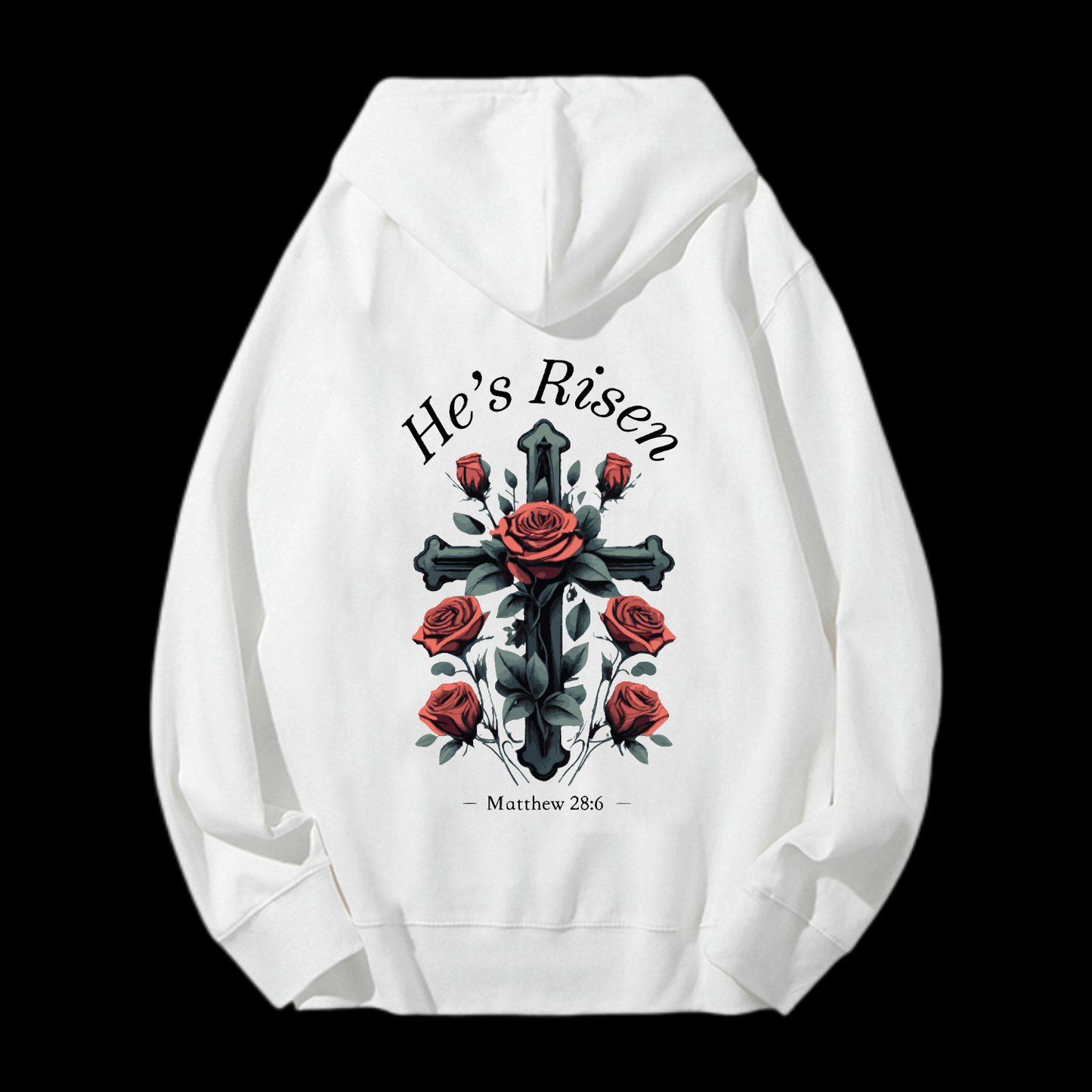 He's Risen Drawstring Hoodie