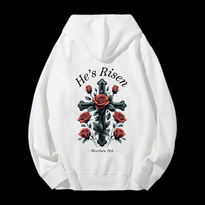 He's Risen Drawstring Hoodie