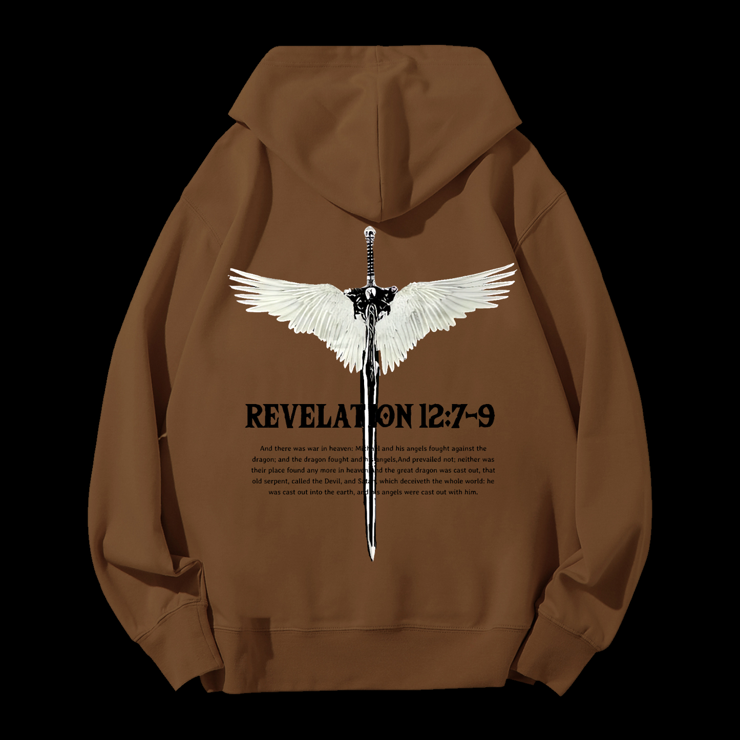 Revelation 12:7-9 Drawstring Hoodie