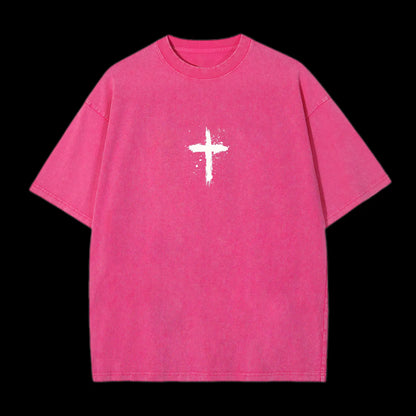 Psalms 91 Washed T-Shirt