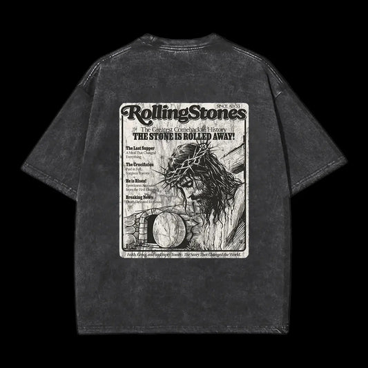 Rolling Stones Resurrection Christian Washed T-Shirt
