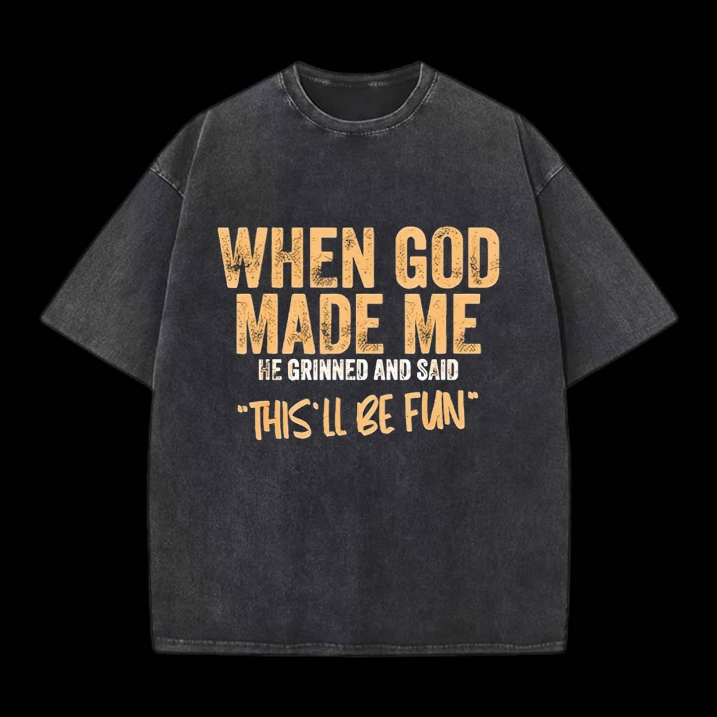 This'll Be Fun Unisex Washed Christian T-shirt