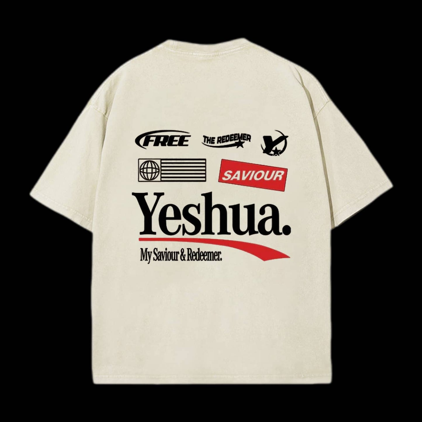 Yeshua Double Sided Unisex Washed Christian T-shirt