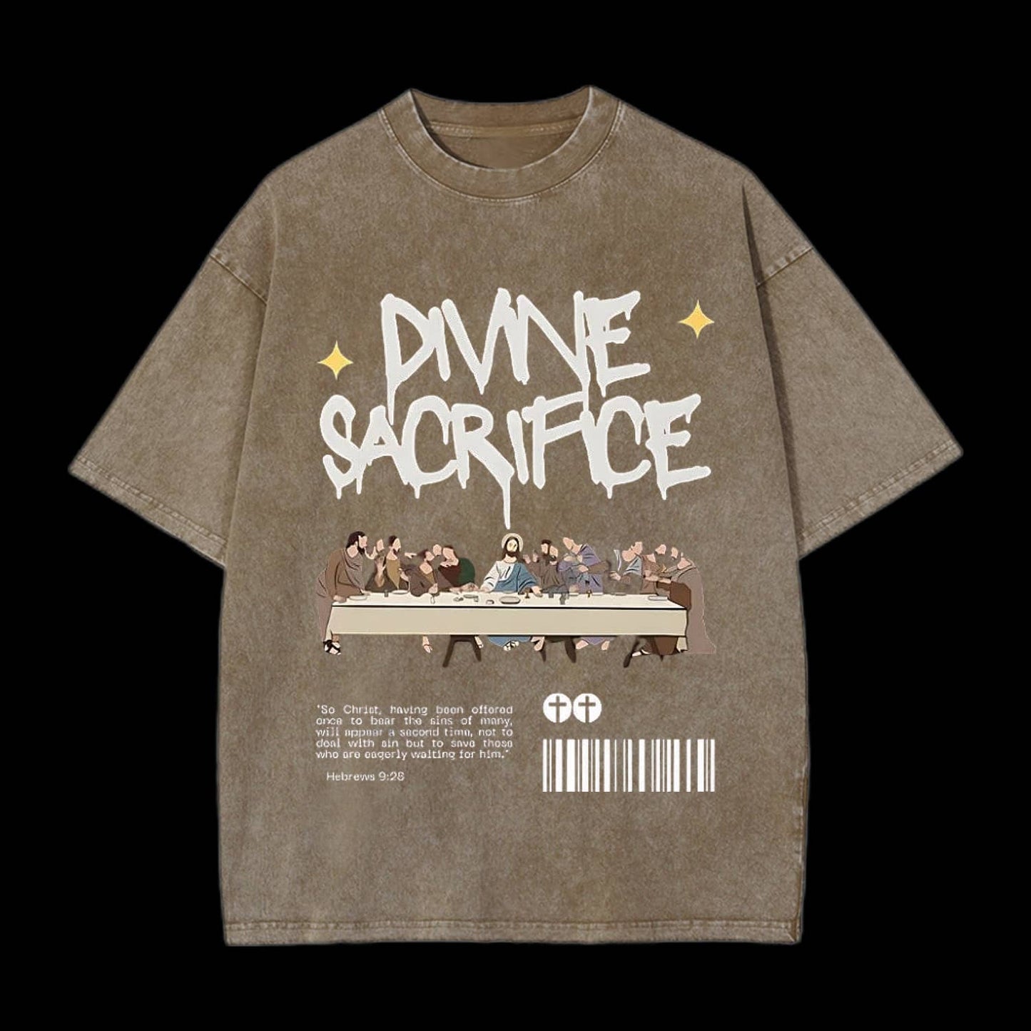 Divine Sacrifice Christian Washed T-Shirt