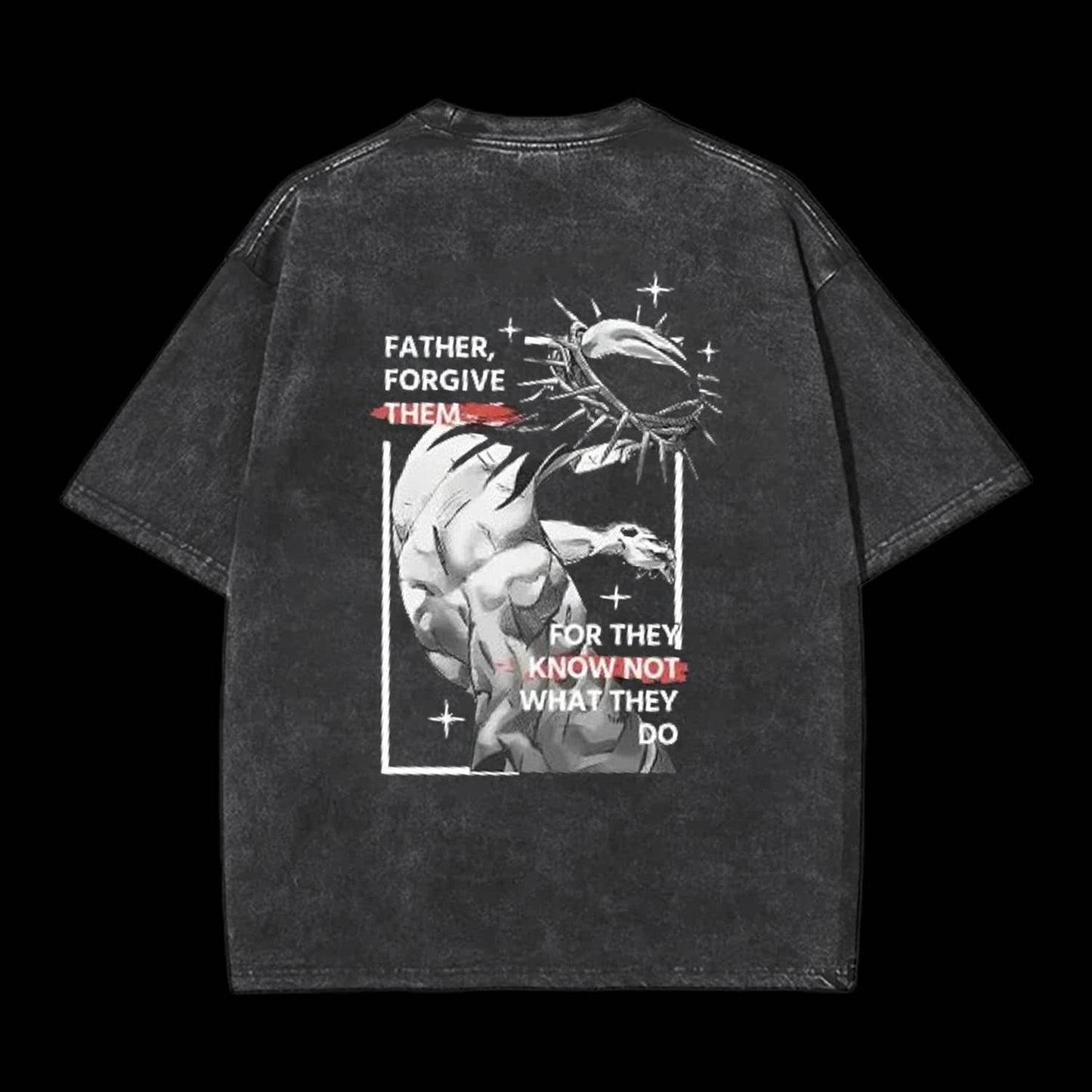 Father, Forgiven Them Unisex Washed Christian T-shirt