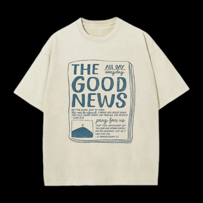 The Good News Christian Washed T-Shirt