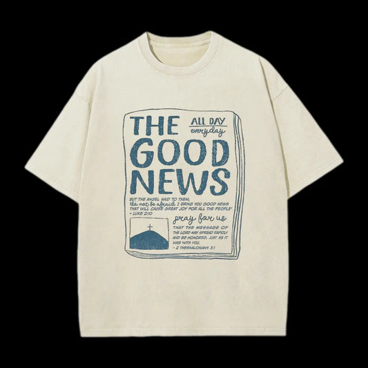 The Good News Christian Washed T-Shirt