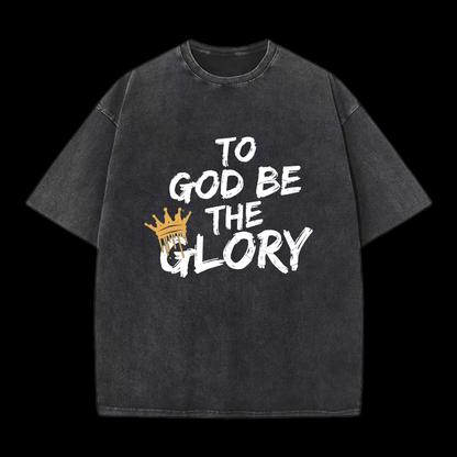 To God Be The Glory Printed Men's Tee