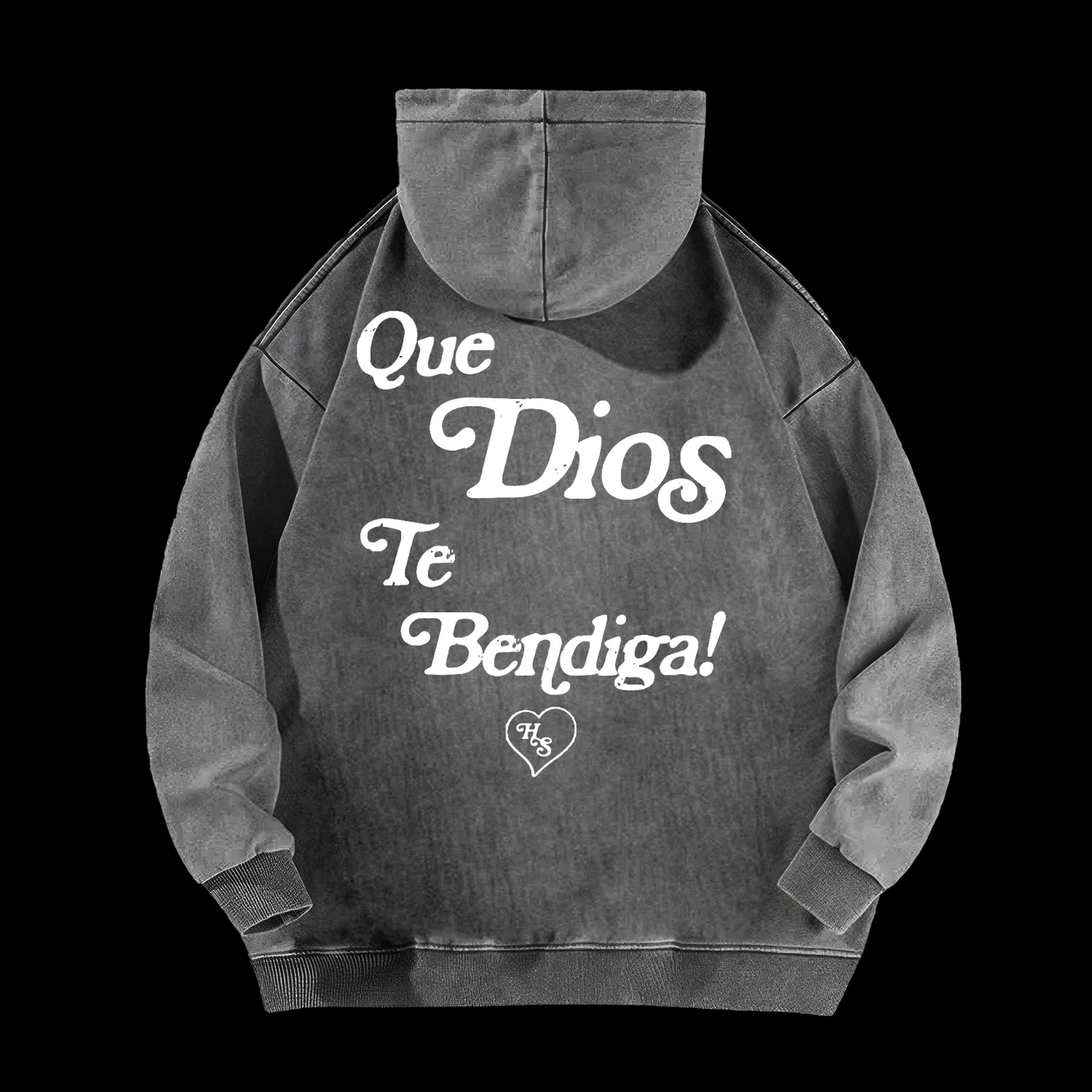 Spanish God Bless You Washed Hoodie