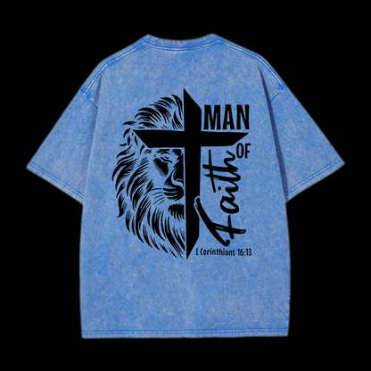 Faith Of Man Washed T-Shirt