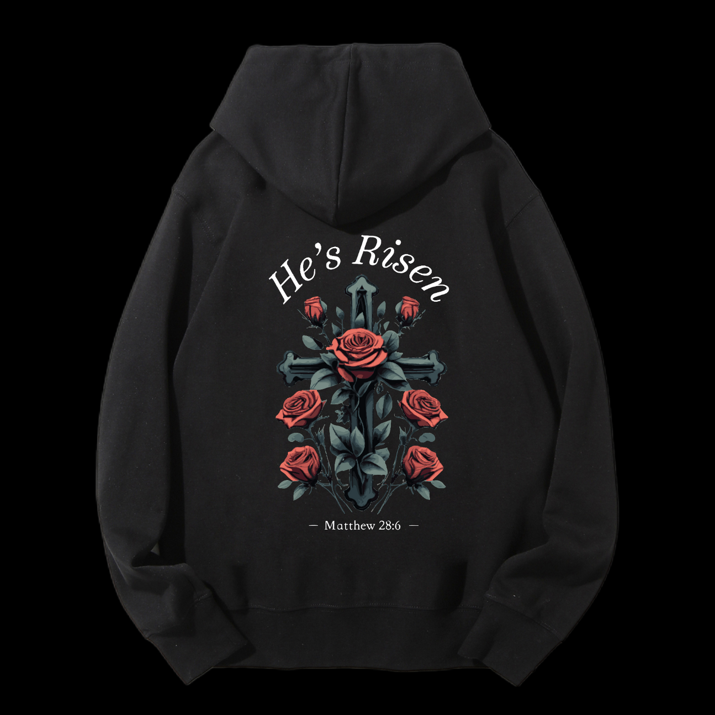 He's Risen Drawstring Hoodie