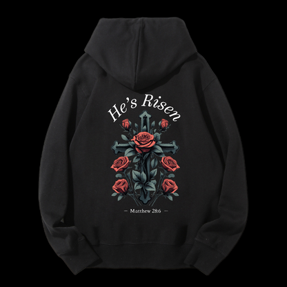 He's Risen Drawstring Hoodie