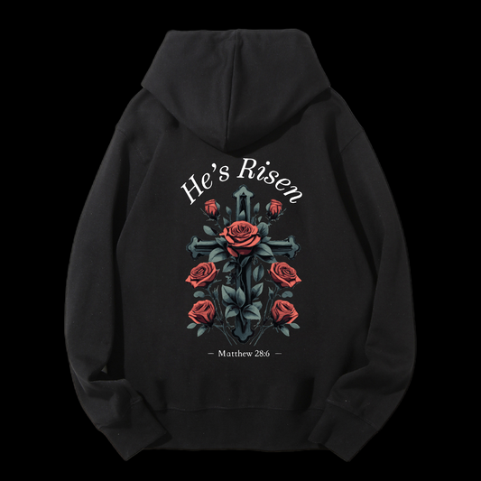 He's Risen Drawstring Hoodie