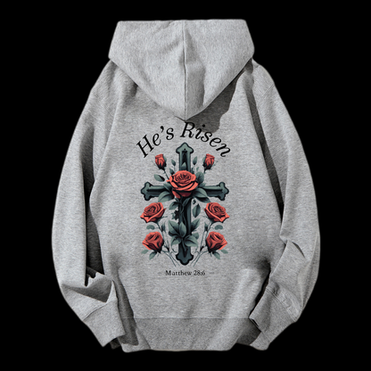 He's Risen Drawstring Hoodie
