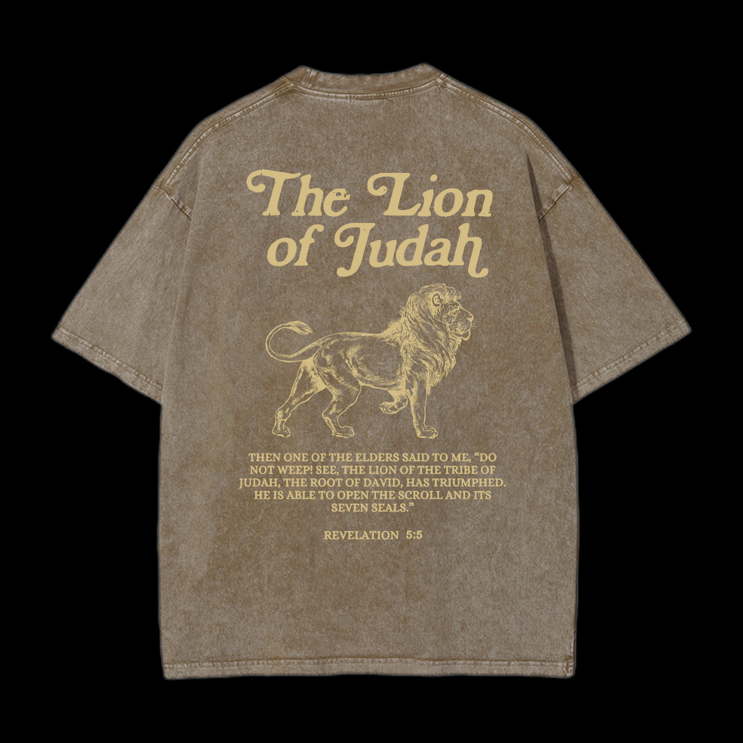 The Lion Of Judah Washed T-Shirt