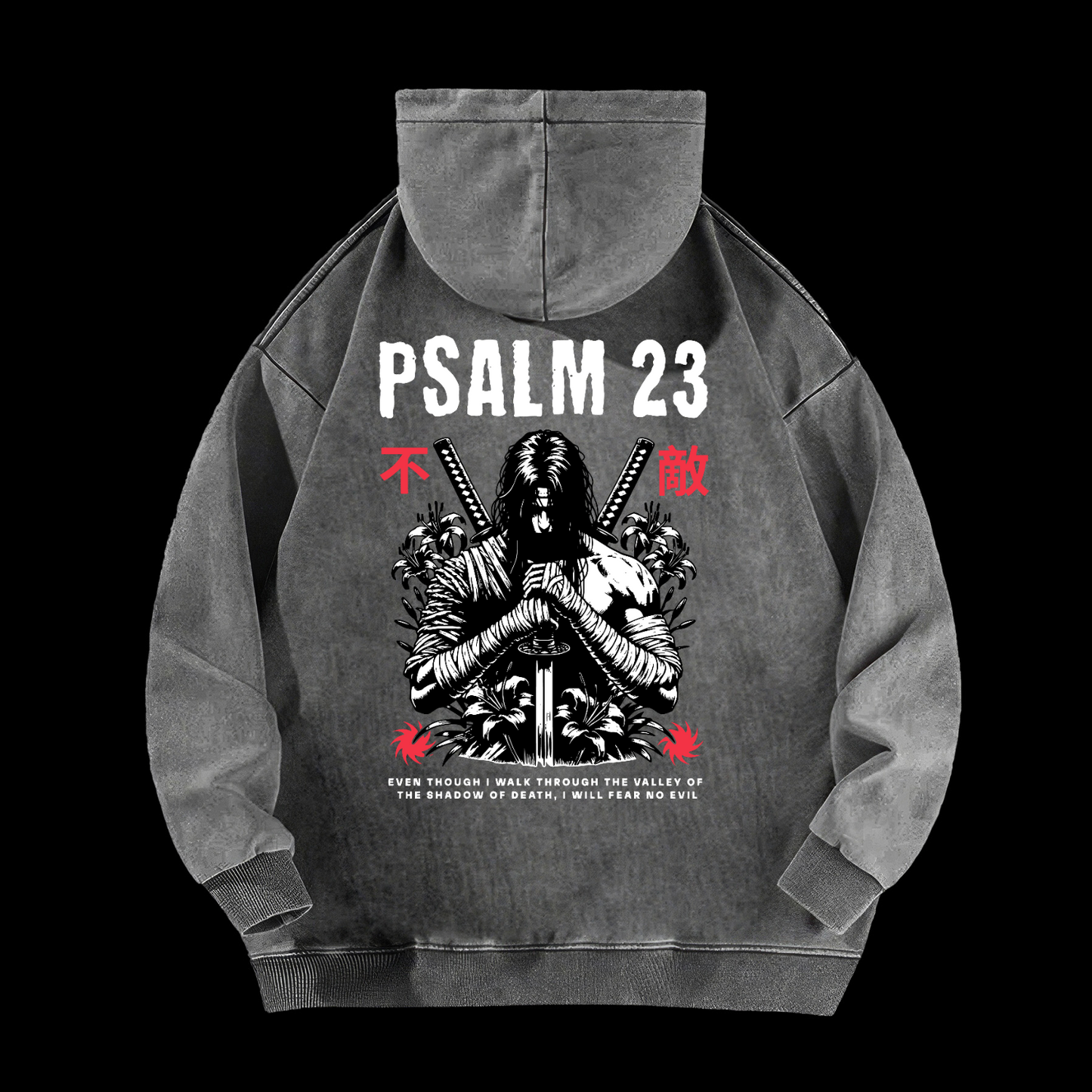 Fear No Evil  Washed Hoodie