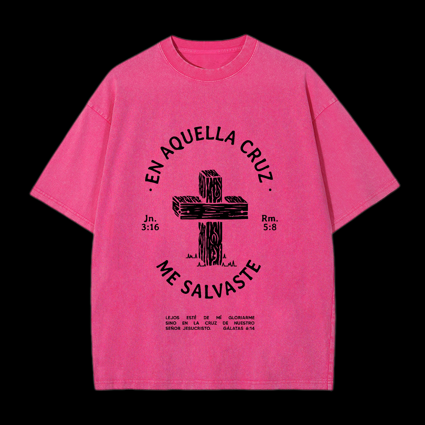 On That Cross Washed T-Shirt