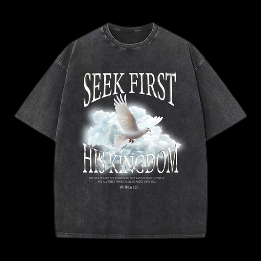 Seek First His Kingdom Washed T-Shirt