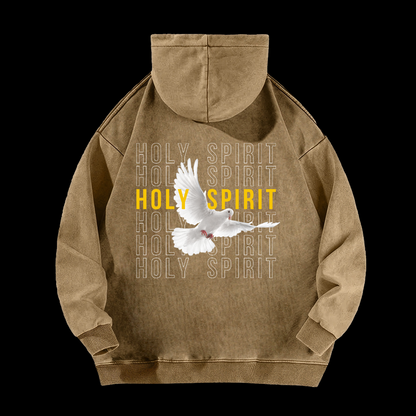 Holy Spirit Dove Washed Hoodie