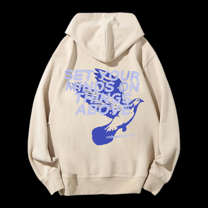 Set Your Minds On Things Above Drawstring Hoodie