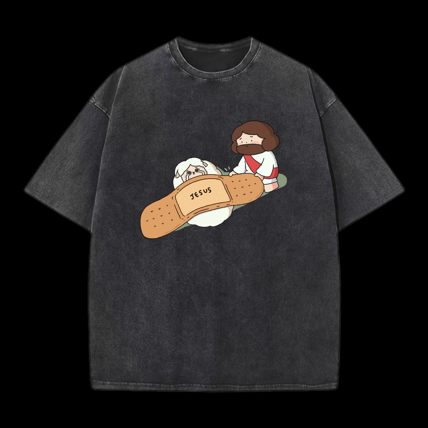 Jesus Heals Washed T-Shirt