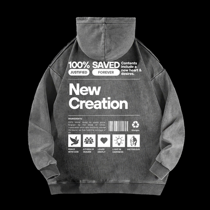 New Creation Washed Hoodie