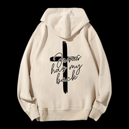 Jesus Has My Bacle Drawstring Hoodie