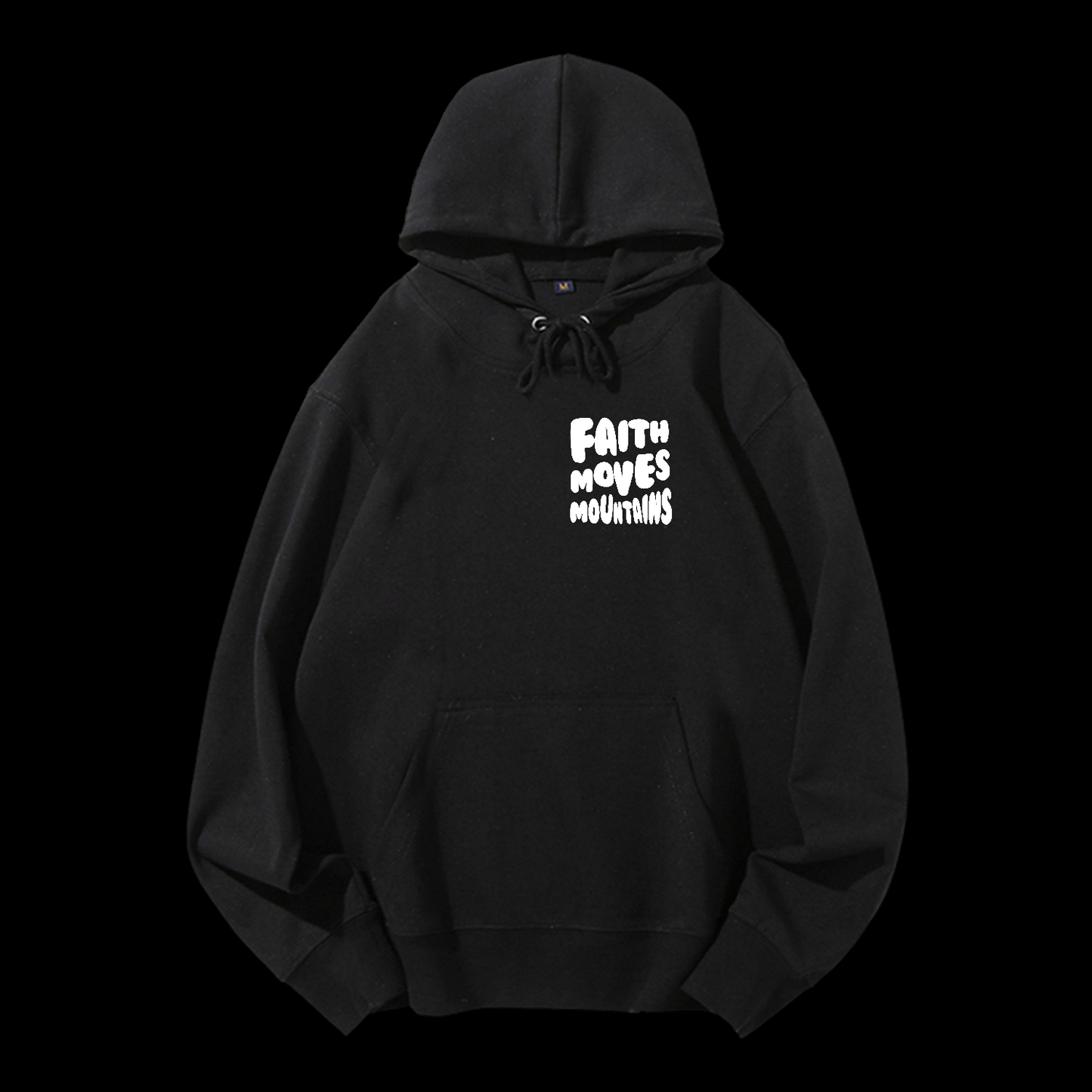 Faith Moves Mountains Drawstring Hoodie