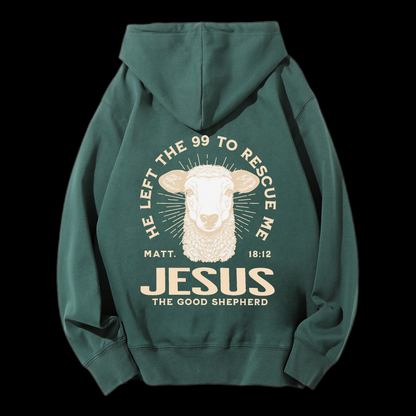 He Left The 99 To Rescue Me Drawstring Hoodie