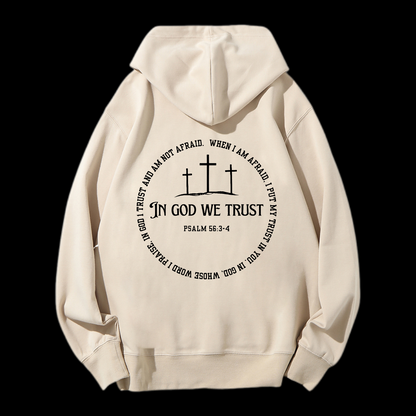 In God We Trust Drawstring Hoodie
