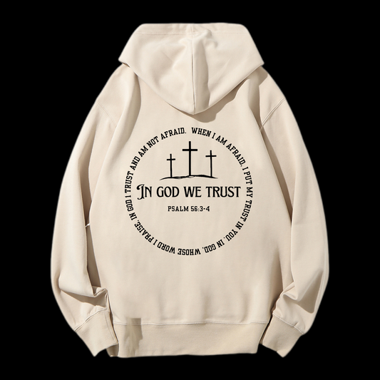 In God We Trust Drawstring Hoodie