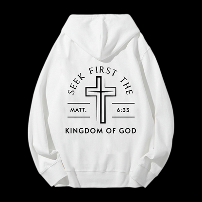 Kingdom Of God Drawstring Hoodie