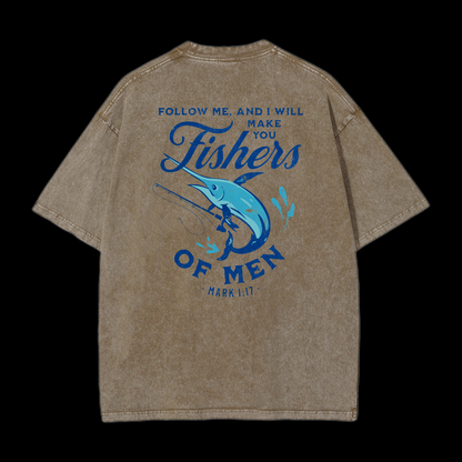 Fishers Of Men Washed T-Shirt