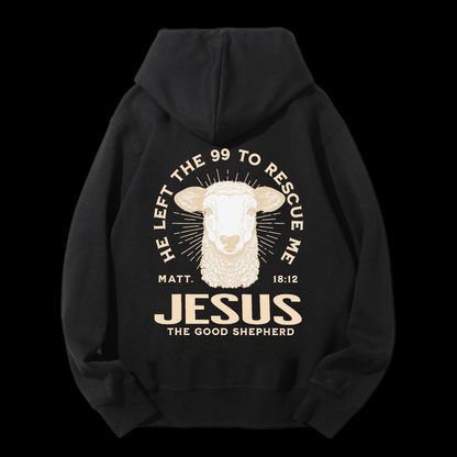 He Left The 99 To Rescue Me Drawstring Hoodie