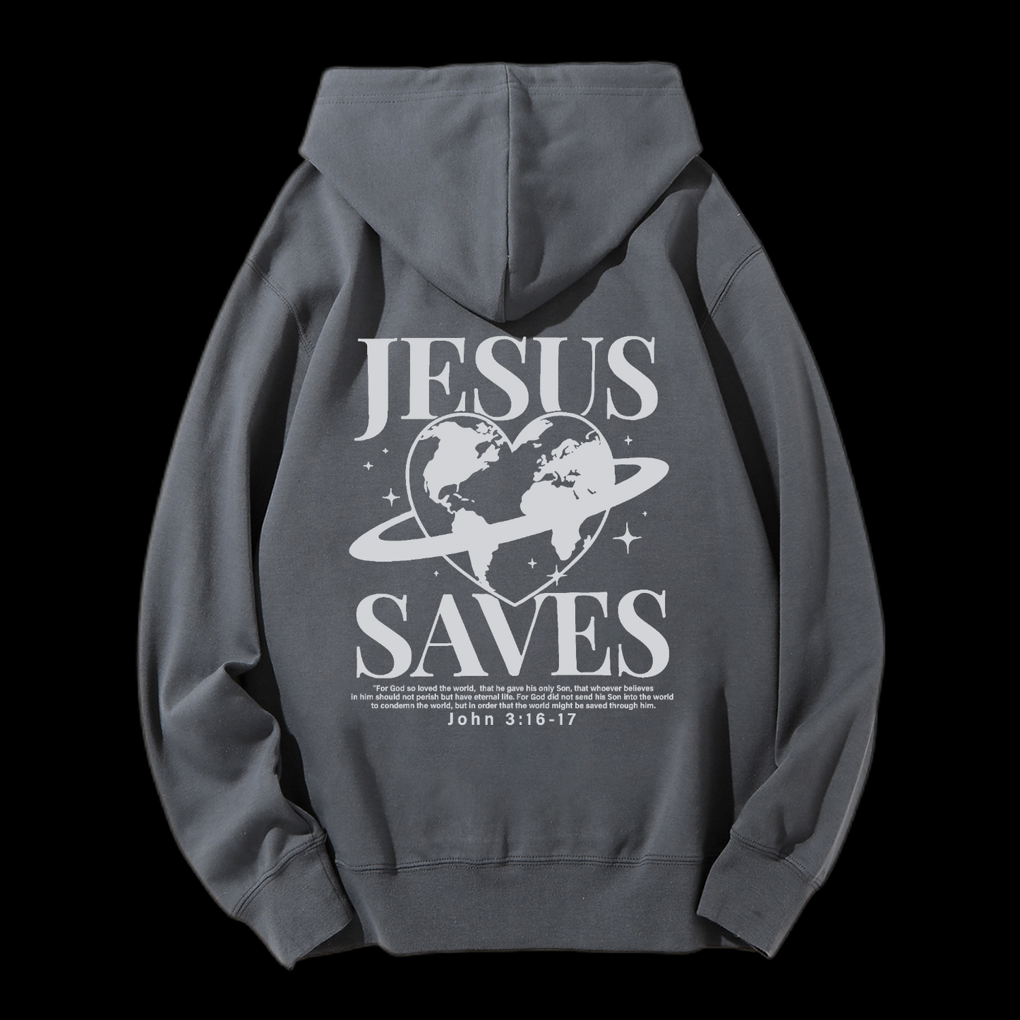 Jesus Saves Drawstring Hoodie