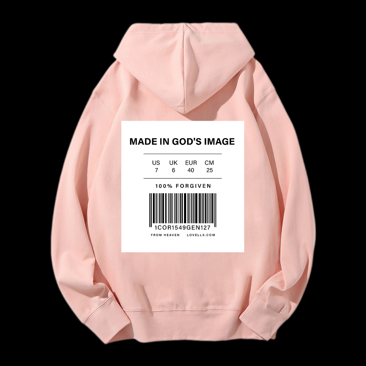 Made In God's Image Drawstring Hoodie