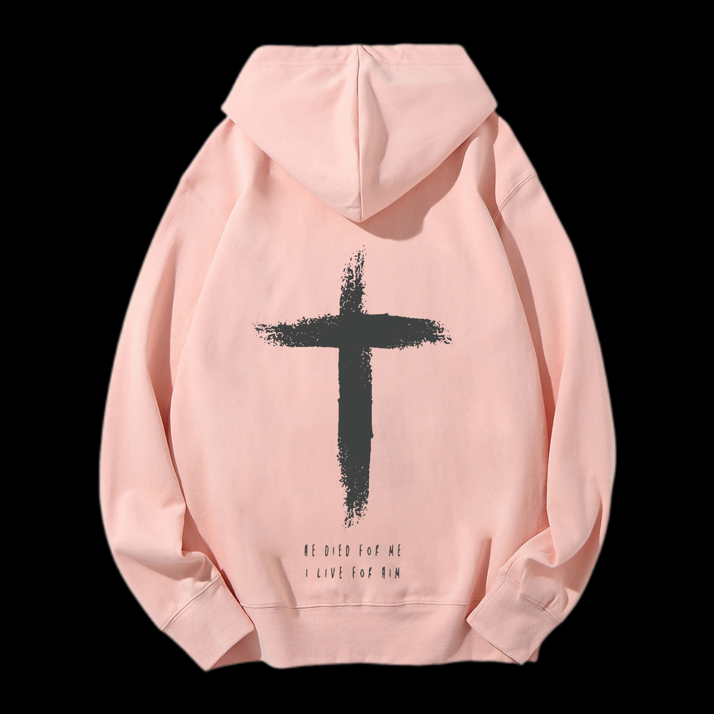 I Live For Him Drawstring Hoodie
